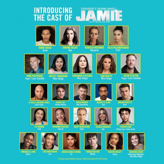 Cast announced to Jamie tour