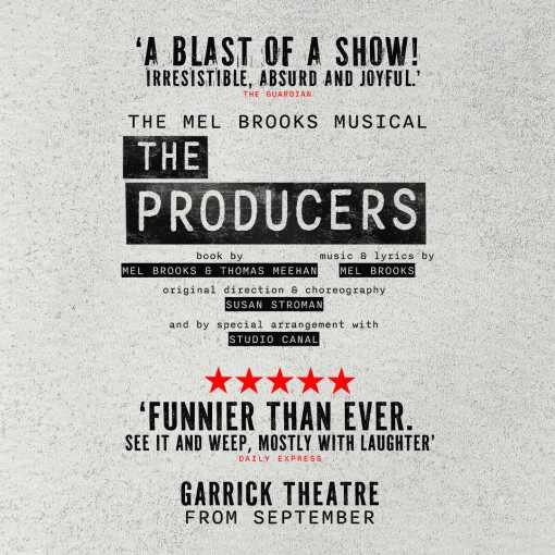 Complete cast for The Producers at the Garrick Theatre has been announced