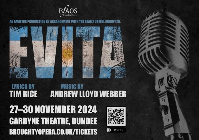 Evita at the Gardyne Theatre in Dundee