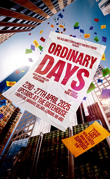 Ordinary Days is coming to the Upstairs at the Gatehouse