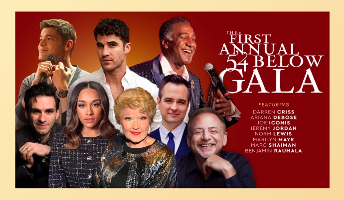 The First Annual 54 Below Gala announced cast and live streaming